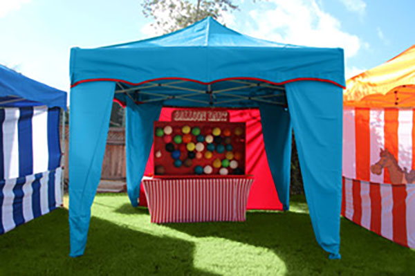 Deluxe Solid Aqua Carnival Booth 10x10 The Carnival Fun Experts